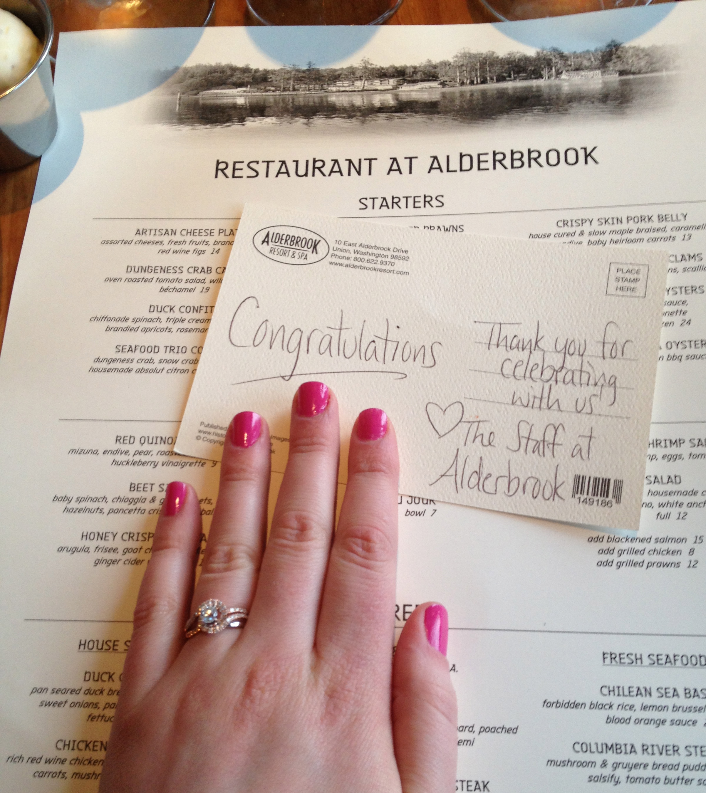 Engagement at the Alderbrook Resort
