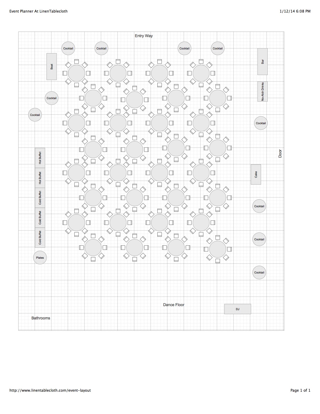Event Planner Layout At LinenTablecloth.com | bexbernard.com