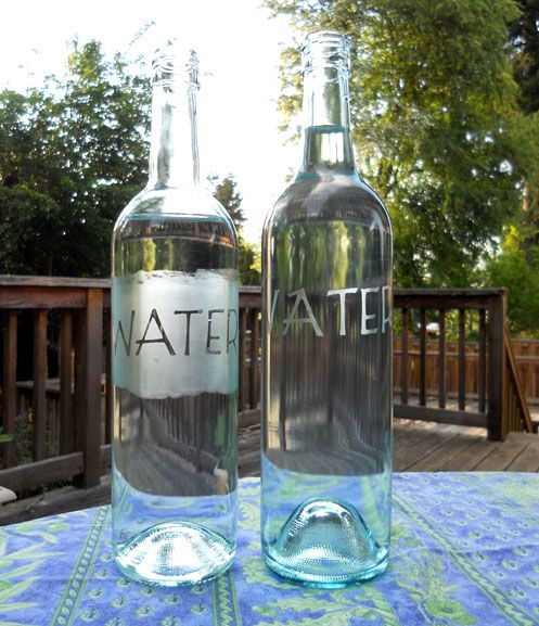 wine bottle water pitcher