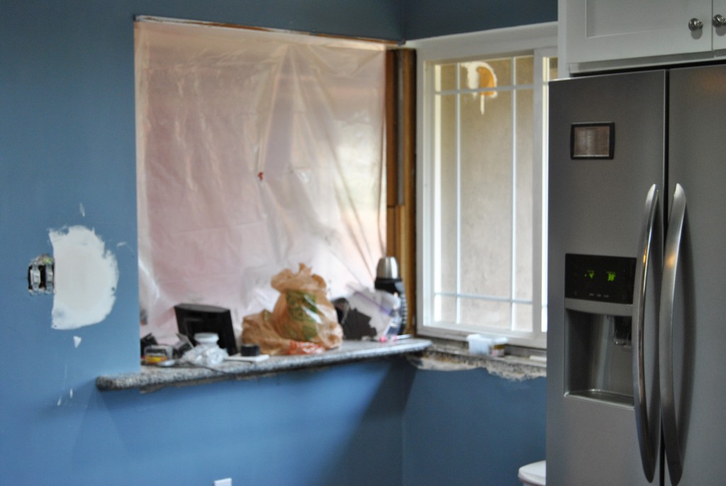 remodeled kitchen bar and stainless steel fridge. home improvement. renovation. house reno. | bexbernard.com