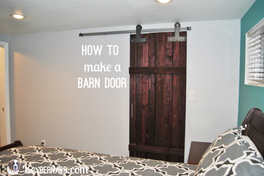 how to make a barn door. DIY sliding door. home improvement. wood decor for master bedroom. | bexbernard.com