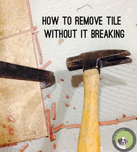 how to remove tile without breaking it. pulling tile kitchen demolition. home improvement diy. kitchen demo remodel | bexbernard.com