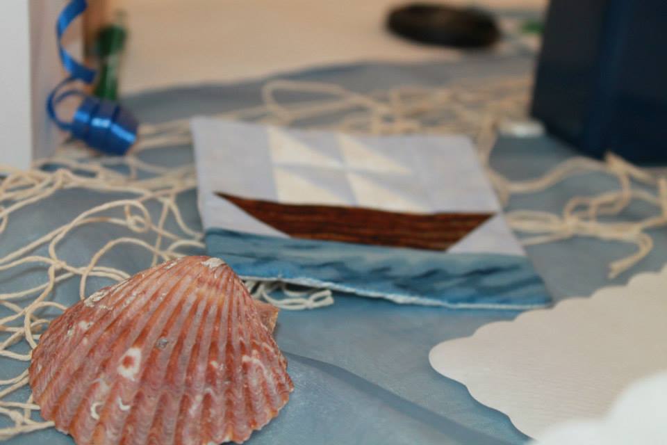 Bridal shower boat coaster shells net at polson museum nautical wedding | bexbernard.com