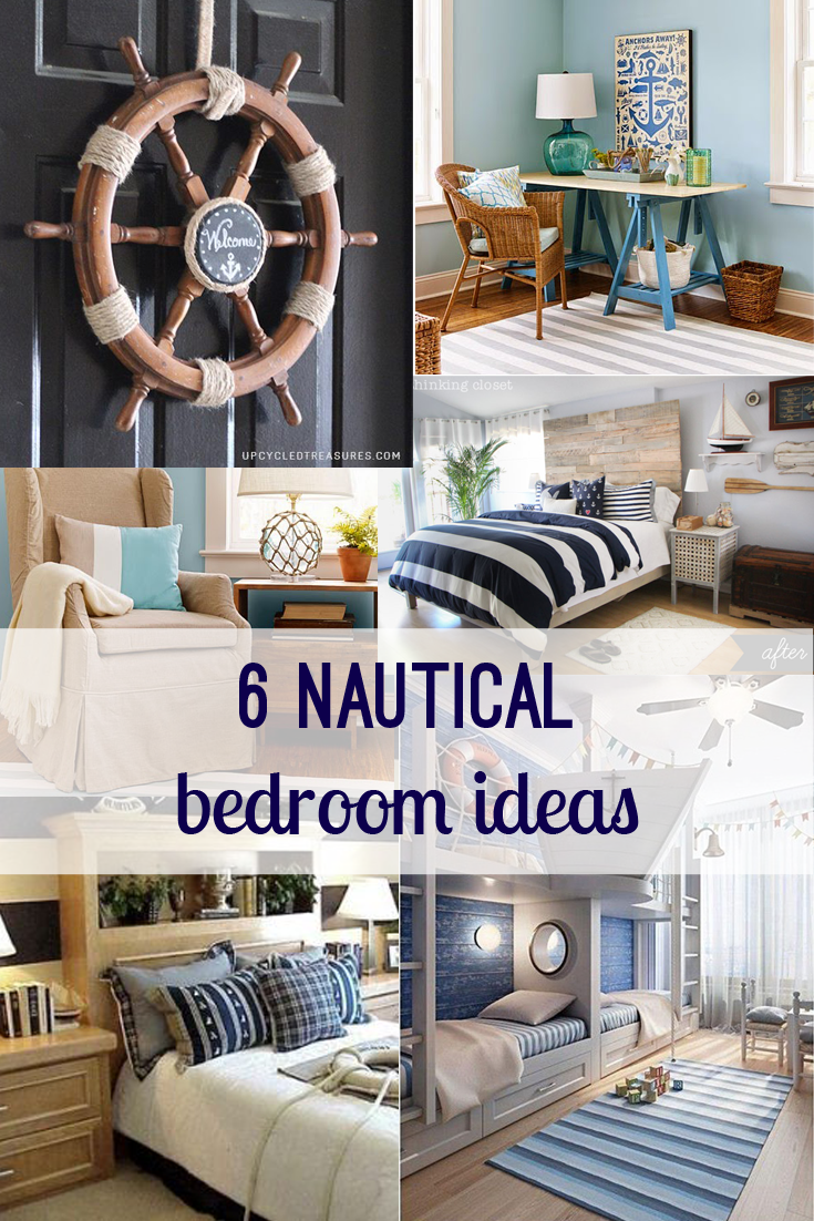 Nautical bedroom decor ideas - home, diy